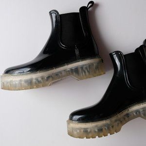 Lemon Jelly Ravyn Platform Rain Boots